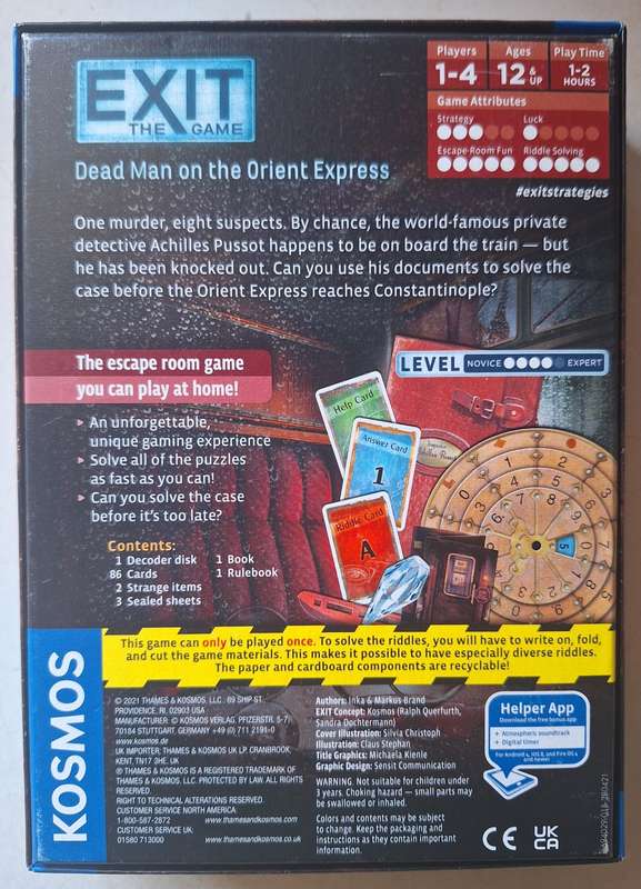 Exit: The Game - Dead man on the Orient Express