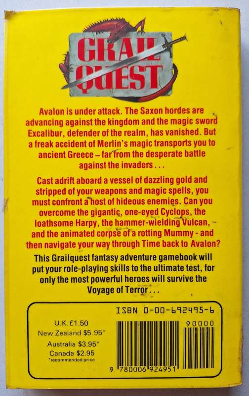 Grail Quest: Voyage of terror choose your own adventure