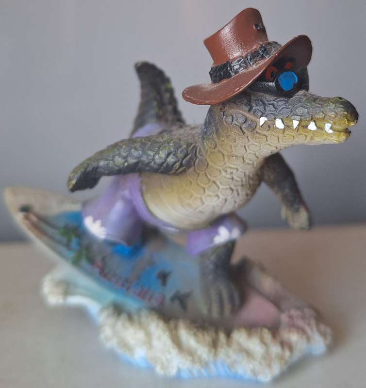 crocodile ornament made in Australia