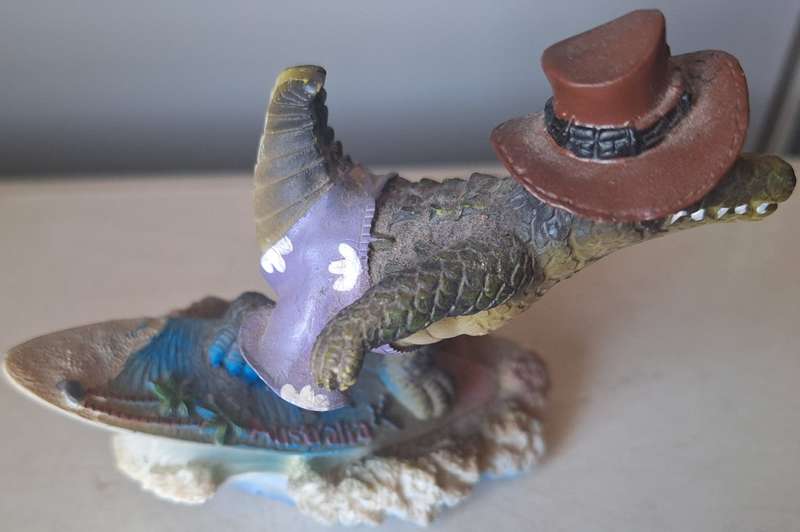 crocodile ornament made in Australia