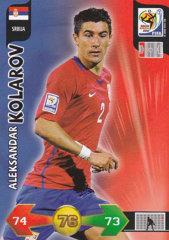 FIFA  2010 World Cup Adrenalyn XL - Aleksandar Kolarov