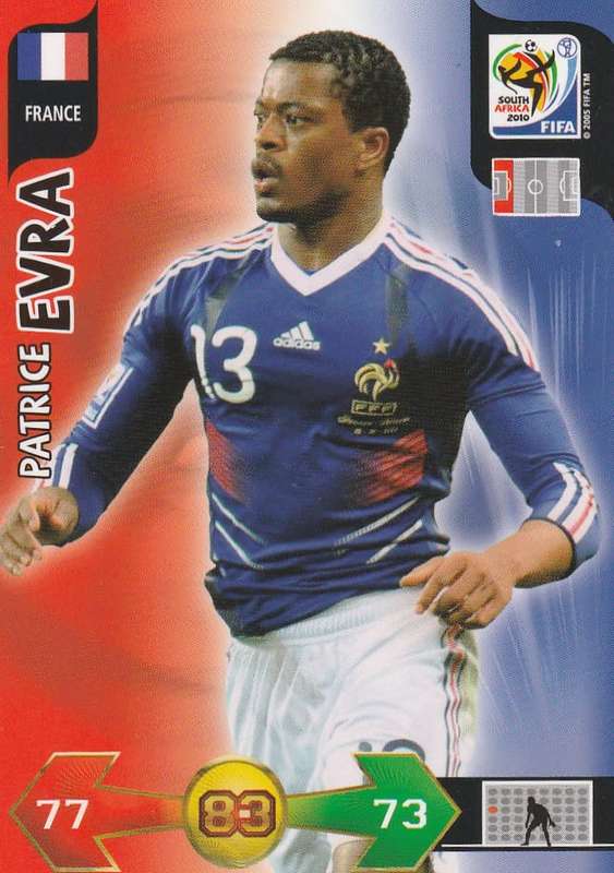 FIFA  2010 World Cup Adrenalyn XL - Patrice Evra