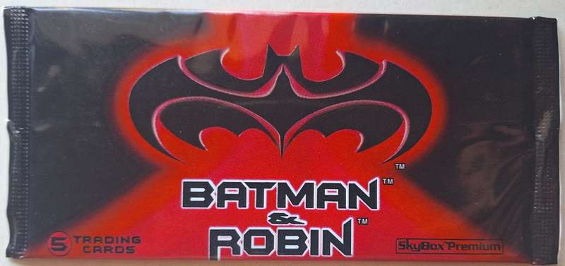 Batman & Robin Trading cards (1 pack with 5 cards)