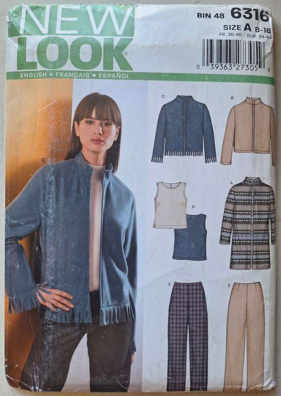 New Look #6316 Size A 8-18