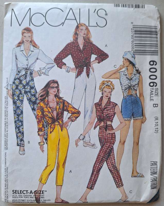 McCall`s #6006 size B (8,10,12)