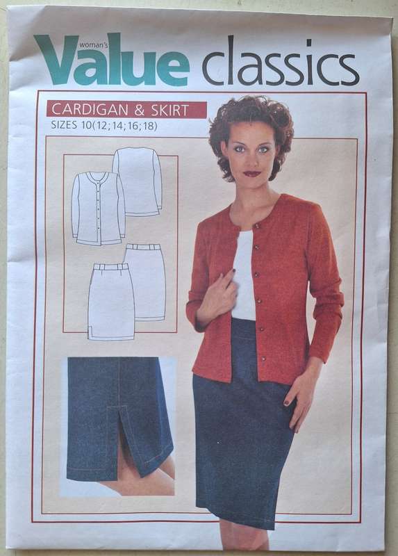 Woman`s Value Classics Cardigan & Skirt size 10 (12,14,16,18)