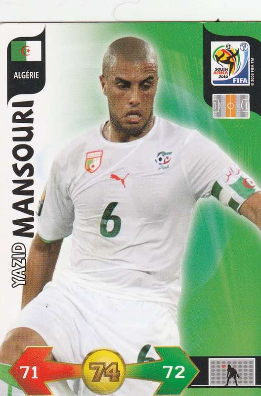 FIFA  2010 World Cup Adrenalyn XL - Algeria 3 cards