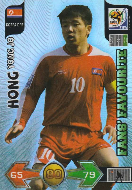 FIFA  2010 World Cup Adrenalyn XL - Fan`s Favourite Hong Yong Jo