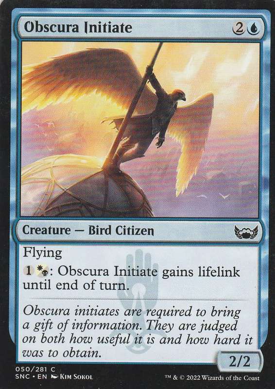Magic the Gathering: Streets of new Capenna - Obscura Initiate (2022) common