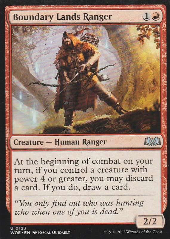 Magic the Gathering: Wilds of Eldraine - Boundary lands Ranger (2023) common