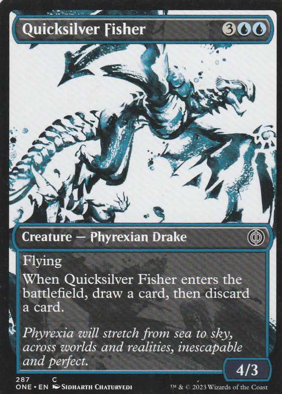 Magic the Gathering: Phyrexia: All will be One - Quicksilver Fisher (2023) common