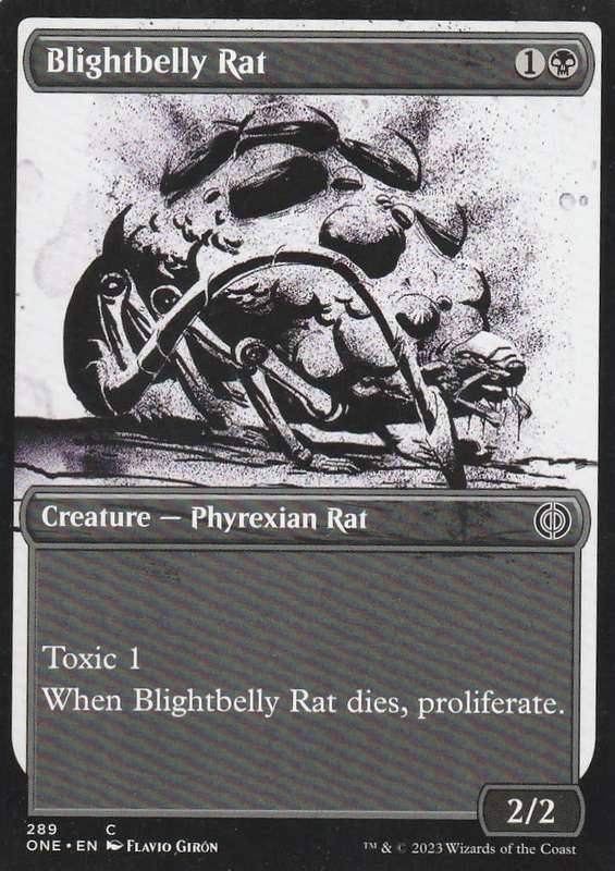Magic the Gathering: Phyrexia: All will be One - Blightbelly Rat (2023) common