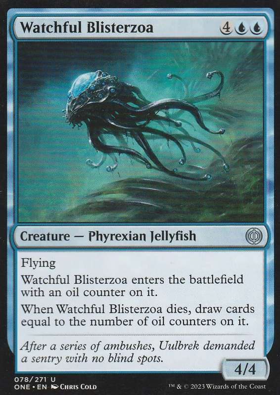 Magic the Gathering: Phyrexia: All will be One - Watchful Blisterzoa (2023) common