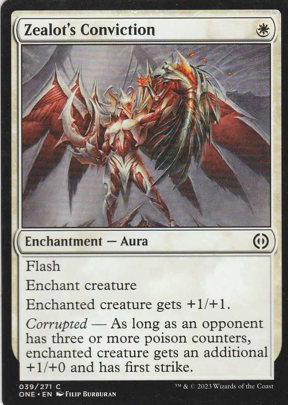 Magic the Gathering: Phyrexia: All will be One - Zealot`s Conviction (2023) common