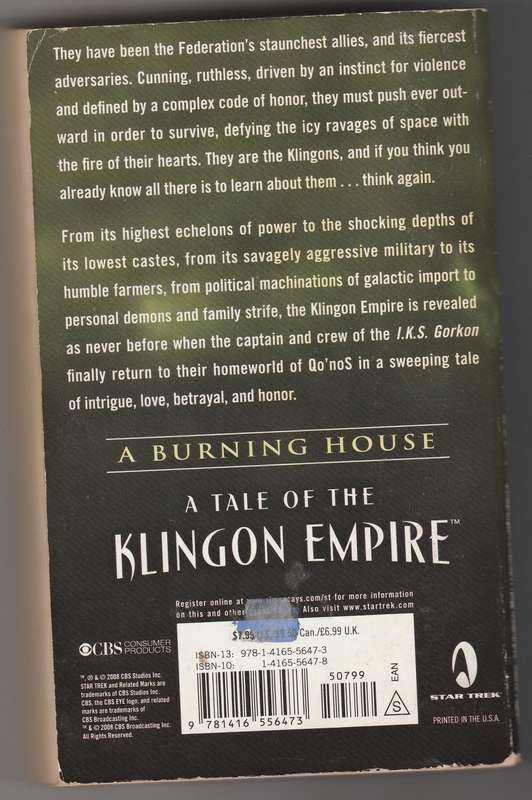 Star Trek: Klingon Empire a burning house