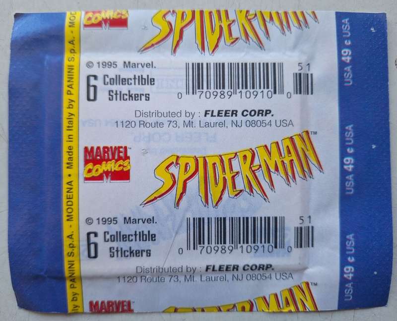 Spider-man Panini sticker pack