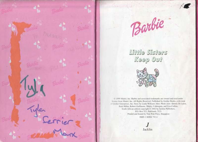 Barbie Little sisters keep out