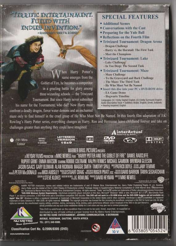 Harry Potter and the goblet of Fire