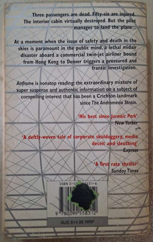 Airframe by Michael Crichton