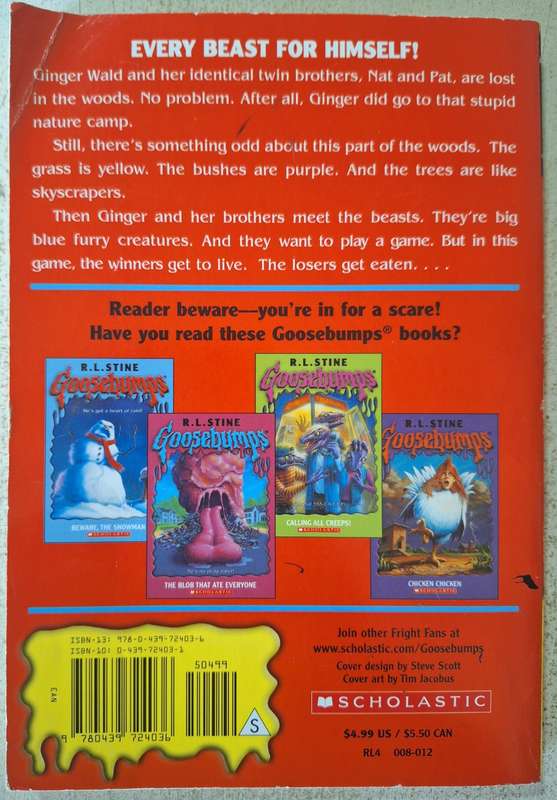 Goosebumps The Beast from the east by R.L. Stine