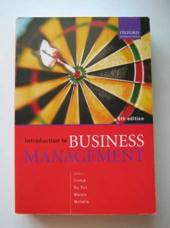 INTRODUCTION TO BUSINESS MANAGEMENT