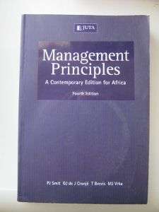 MANAGEMENT PRINCIPLES