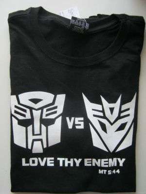 CHRISTIAN TRANSFORMERS T-SHIRT