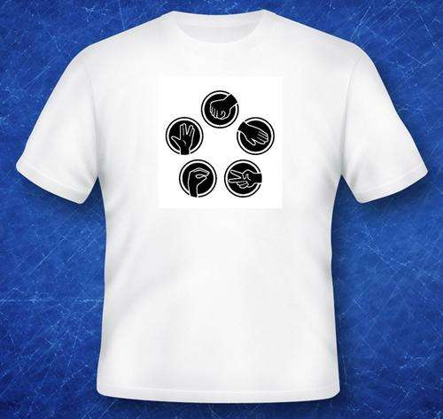 ROCK PAPER SCISSORS LIZZARD SPOCK  T-SHIRT