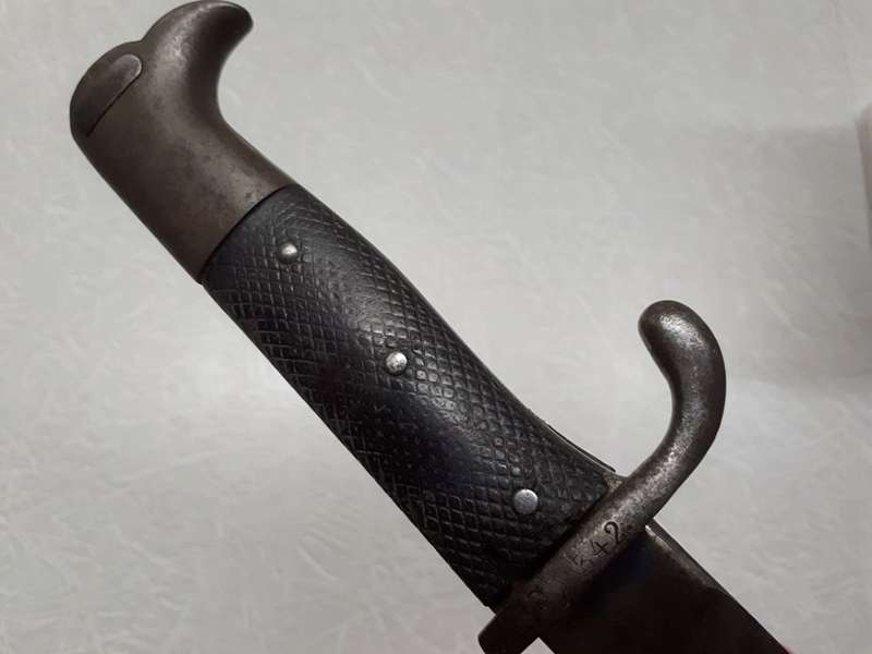 Matching numbers 1909 German Southwest Africa Schutztruppe KS98 Sawback Bayonet & Scabbard by Erfurt