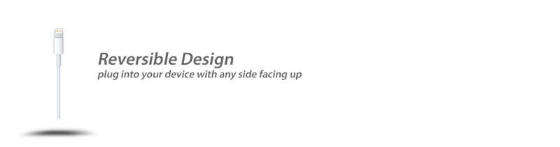 iPhone 5 / 6 / iPad / Air / Mini / iPod Lightning to USB Cable Revesible Design