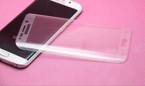 Full Coverage Tempered Glass Screen Protector for Samsung Galaxy S6 edge | Metallic Flake - Photo