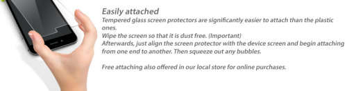 Tempered Glass Screen Protector - Attaching