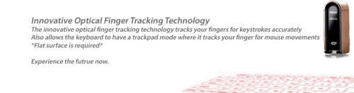 DesofIcon Wireless Laser Keyboard For Mobile Devices and PC | Gift Packaging, Premium Gold - Tracking
