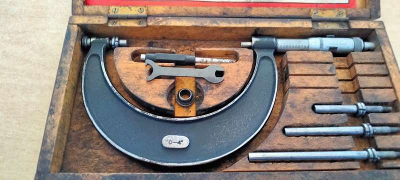 Vintage adjustable micrometer