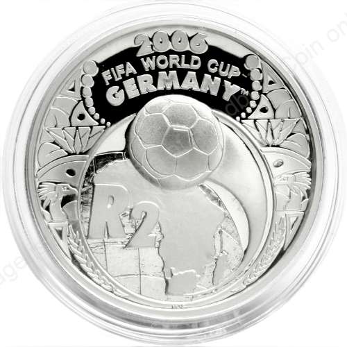 *#* 2005 SA Silver R2 Proof FIFA Mintage 14 337*#*