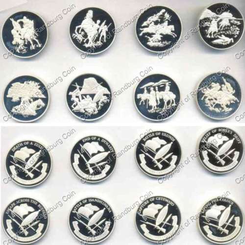 *#* 1879-1976 Zulu War Centenary Silver Proof Medallion Set *#*
