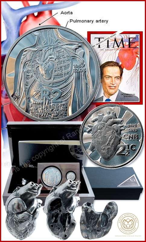 *#* BRAND NEW 2017 Silver Combo 50th Anniversary of the Heart Transplant set *#*