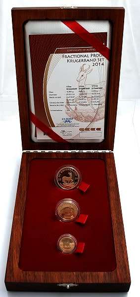 *#* 2014 Gold Krugerrand Fractional Set - Half oz; Quarter oz; Tenth oz *#*