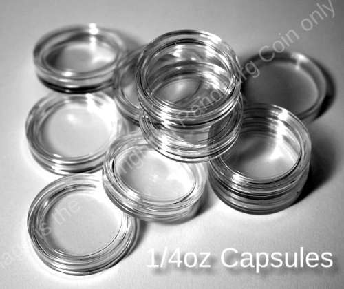 *#* Coin 1/4oz Capsules - 10 per Pack - Almost New *#*