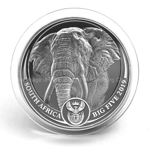 *#* 2019 Fine Silver Proof 1oz Krugerrand with Mintmark and 1oz Big Five Elephant Combo Set *#*