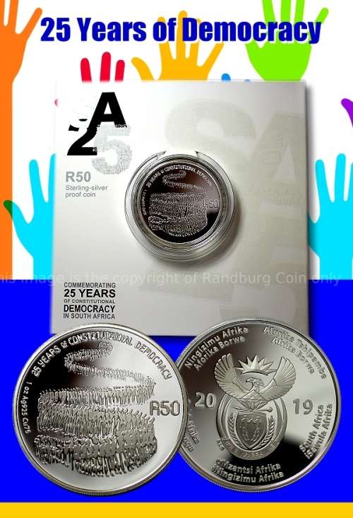 *#*  2019 25 YEARS OF DEMOCRACY - Silver 1oz Democracy coin available *#*