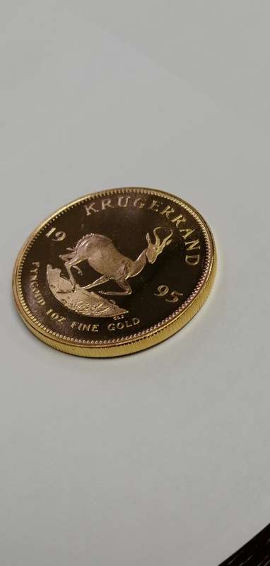 *#* 1995 SA Gold - PROOF LIKE - Kruger Rand One Ounce in a box Note, not a proof coin *#*