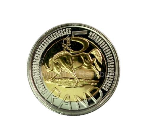 #*# RARE!!! - 2020 Bi Metal Proof R5 with Oom Paul Privy Marked Coin #*#
