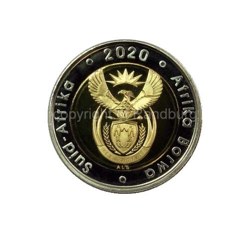 #*# RARE!!! - 2020 Bi Metal Proof R5 with Oom Paul Privy Marked Coin #*#