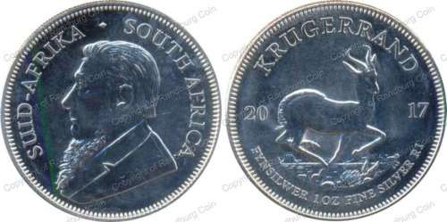 *#* 2017 SILVER 1OZ PREMIUM UNC KRUGERRAND - Coin ONLY *#*