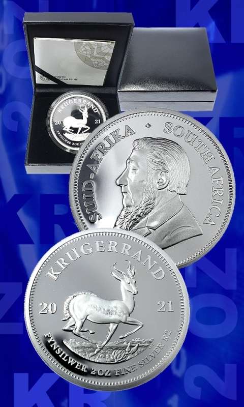 #NEW# 2021 2oz Fine Silver Proof Krugerrand Issue