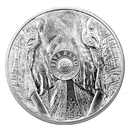 *#* 2nd Series 2021 R5 - 1oz Fine Silver B Uncirculated Big Five African Elephant *#*
