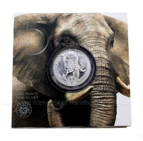 *#* 2nd Series 2021 R5 - 1oz Fine Silver B Uncirculated Big Five African Elephant *#*
