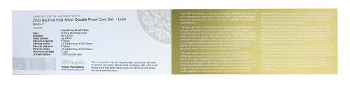 *#* Promo!!! 2022 1oz R5 Fine Silver Lion 2nd Series Double Capsule set *#*