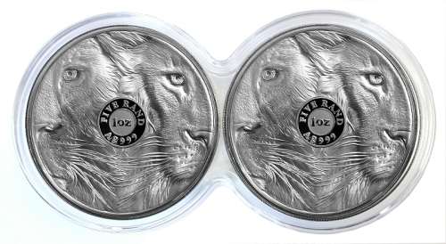 *#* Promo!!! 2022 1oz R5 Fine Silver Lion 2nd Series Double Capsule set *#*
